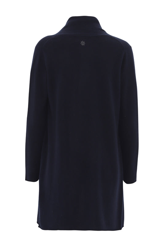 Ingrid - lang cashmere cardigan - Sort