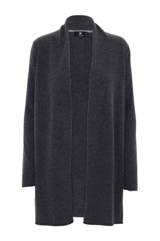 Ingrid - cashmere cardigan - Mørk koksgrå