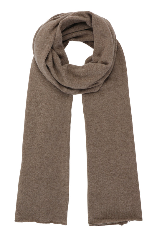 Luna - kæmpetørklæde i cashmere - Walnut Brun