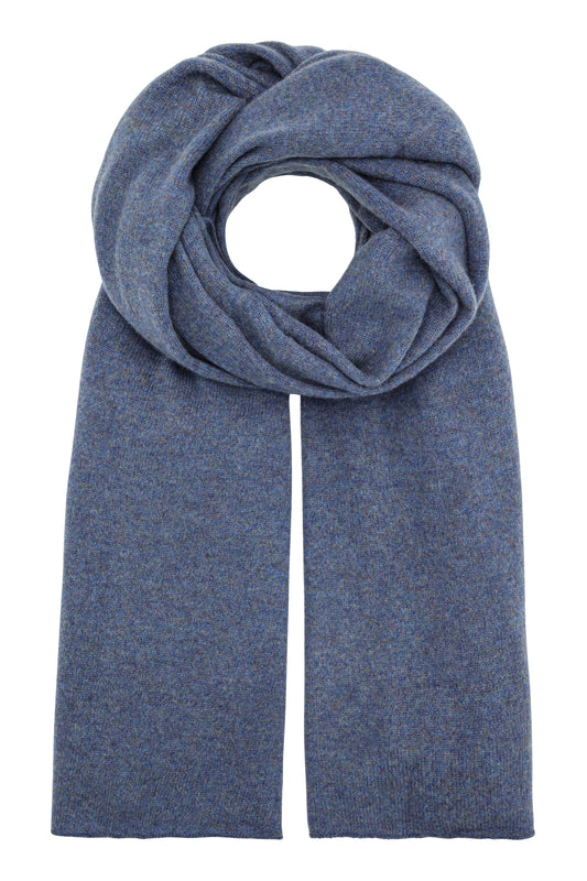 Luna - kæmpetørklæde i cashmere - Dark denim blue