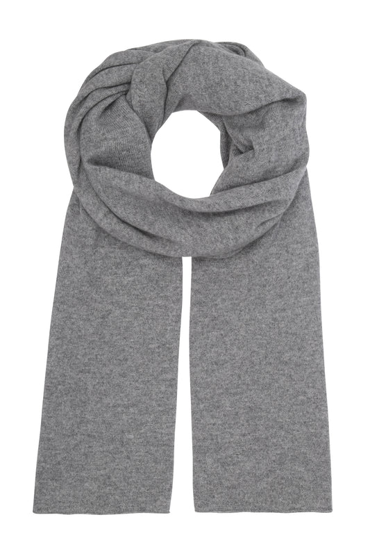 Luna - kæmpetørklæde i cashmere - Mellemgrå