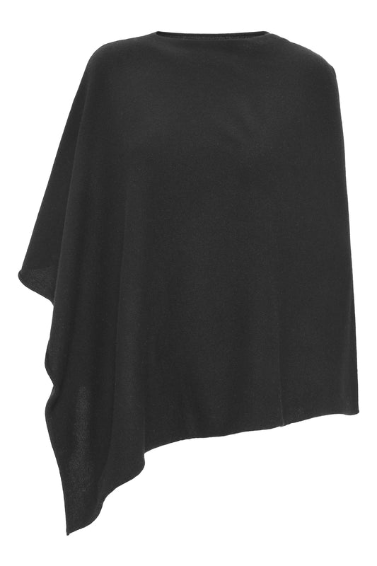 My - poncho, asymetrisk - Sort