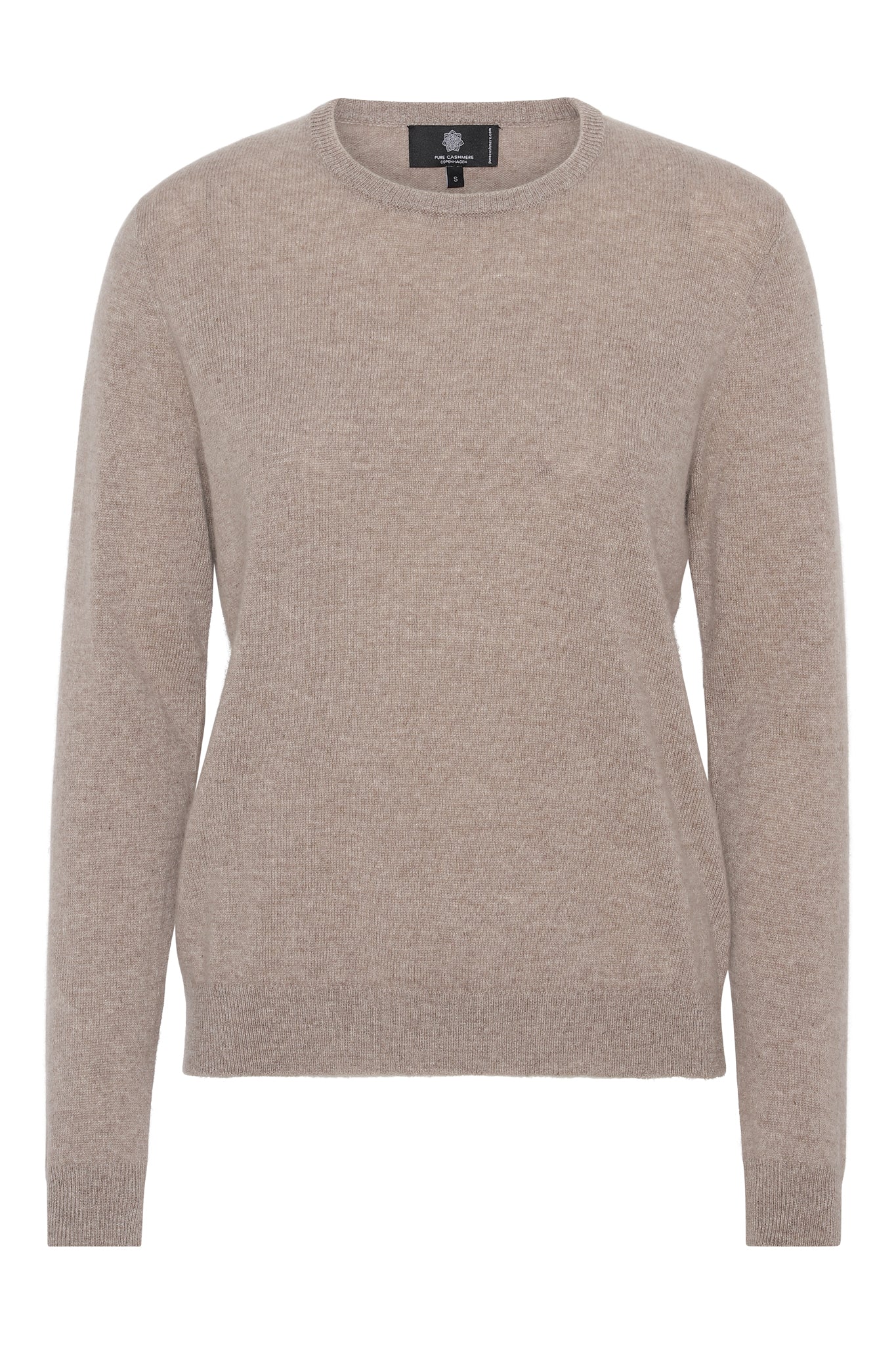 Lækker pullover i flot sandfarvet Cashmere