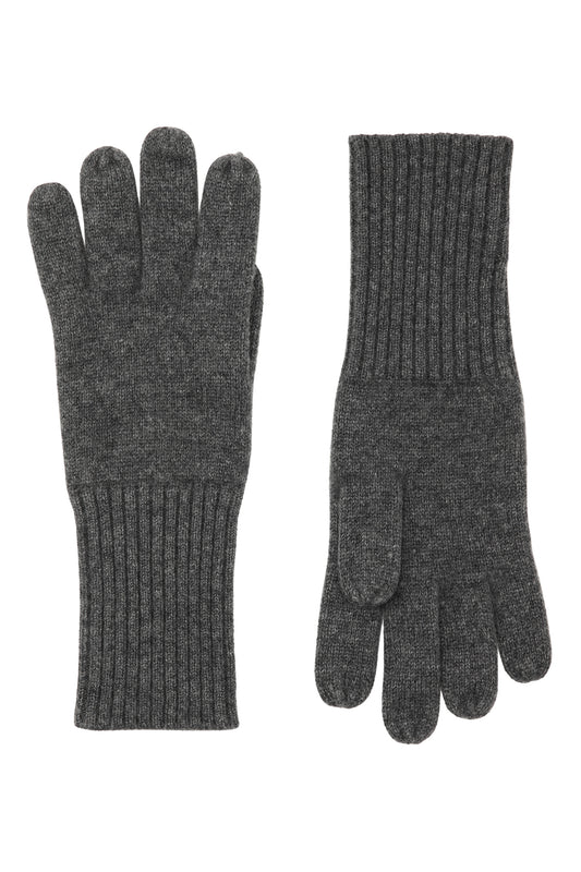 Robin - Handsker i strikket cashmere - Koksgrå
