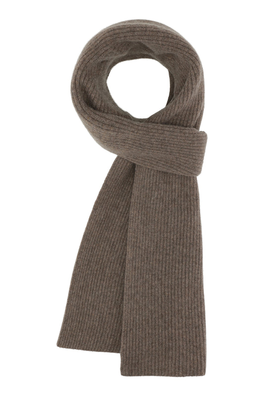 Robin - tørklæde i strikket cashmere - Lysebrun