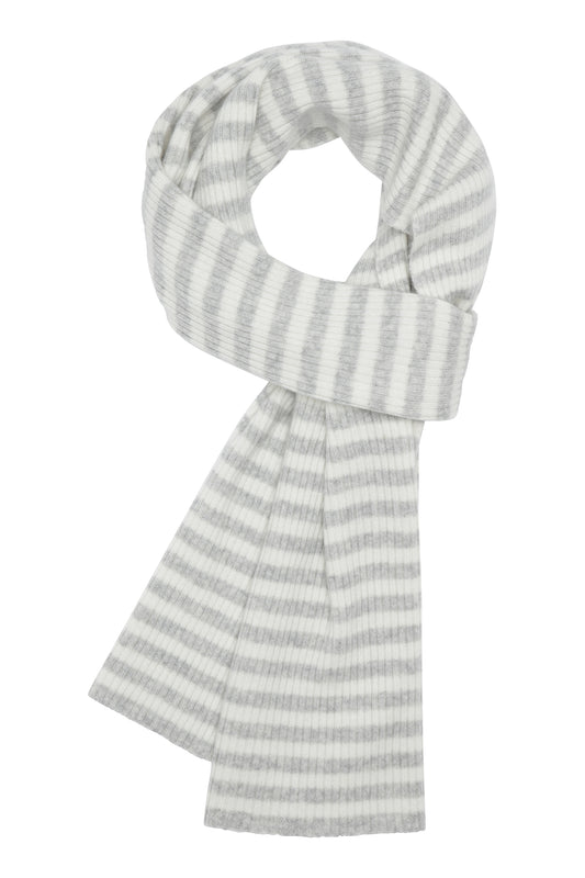 Stribet kashmir tørklæde fra Danske Pure Cashmere