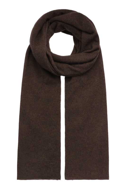 Luna - kæmpetørklæde i cashmere - Espresso Mørk Brun