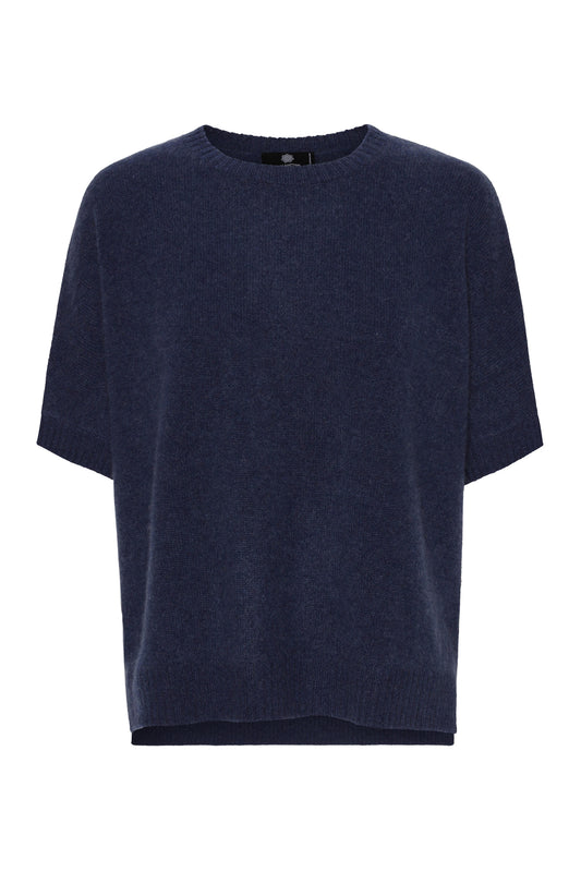 Tilde - Cashmere T-poncho - Indigo Blå