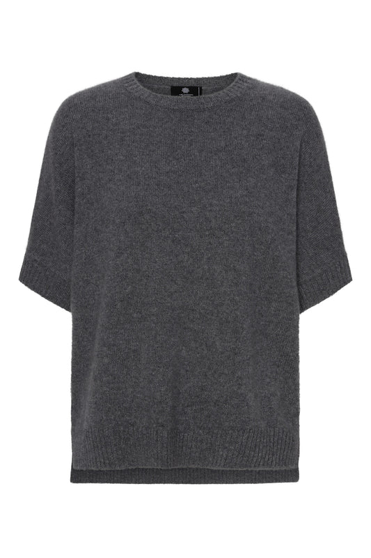 Tilde - Cashmere T-poncho - Mørkegrå