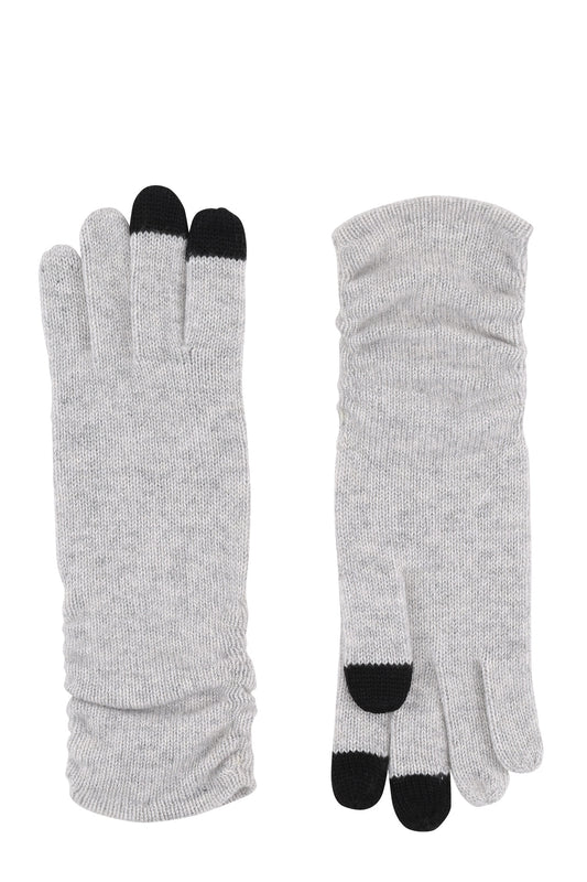 Handsker i ren cashmere med touch screen effekt, fra Pure Cashmere