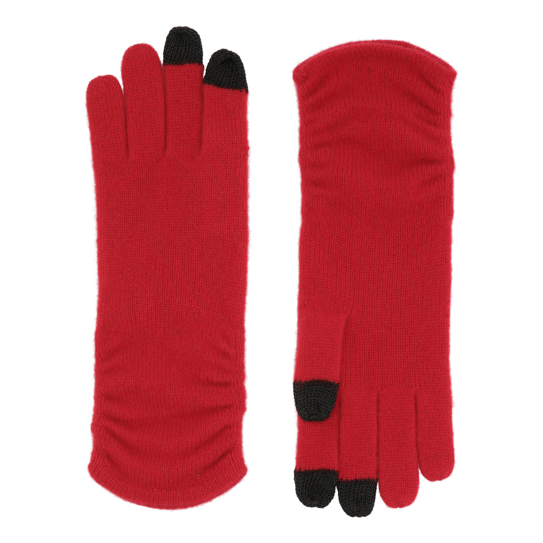 Touch - cashmere handsker - Rød